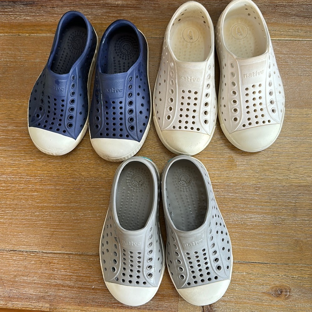 Native Shoes Jefferson Bundle Toddler 8 Navy Grey White